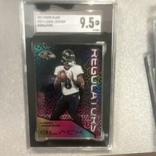 2022 Panini Black Regulators Lamar Jackson #REG-6 card