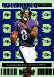 2022 Panini Contenders Winning Ticket Lamar Jackson #WT-LJA card