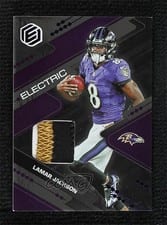 2022 Panini Elements Electric Lamar Jackson #ELE-8 card