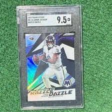 2022 Panini Mosaic Razzle Dazzle Lamar Jackson #RD-16 card