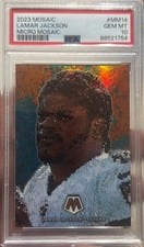 2023 Panini Mosaic Micro Lamar Jackson #MM-14 card