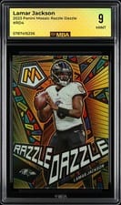 2023 Panini Mosaic Razzle Dazzle Lamar Jackson #RD-4 card