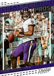 2023 Panini Prestige Prestigious Pros Lamar Jackson #21 card