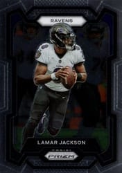 2023 Panini Prizm Base Set Lamar Jackson #18 card