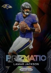 2023 Panini Prizm Prizmatic Lamar Jackson #12 card