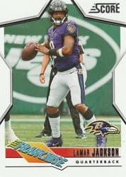2023 Score The Franchise Lamar Jackson #3 card