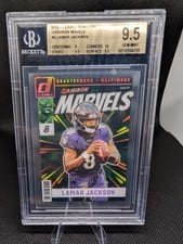 2024 Clearly Donruss Gridiron Marvels Lamar Jackson #3 card