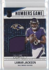 2024 Donruss Elite Numbers Game Jerseys Lamar Jackson #NG-LJA card