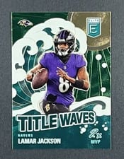 2024 Donruss Elite Title Waves Lamar Jackson #1 card