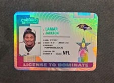 2024 Panini Contenders License to Dominate Lamar Jackson #10 card