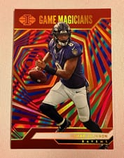 2024 Panini Illusions Game Magicians Lamar Jackson #6 card