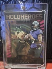 2024 Panini Illusions HoloHeroes Lamar Jackson #27 card