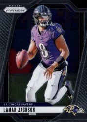 2024 Panini Prizm Base Set Lamar Jackson #19 card
