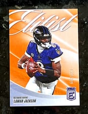 2025 Donruss Elite Elitist Lamar Jackson #1 card