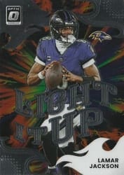 2025 Donruss Optic Light it Up Lamar Jackson #14 card