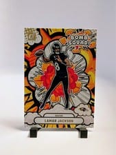 2025 Panini Donruss Bomb Squad Lamar Jackson #BS-LJN card