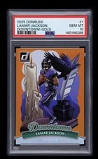 2025 Panini Donruss Downtown Lamar Jackson #1 card