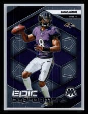 2025 Panini Mosaic Epic Performers Lamar Jackson #3 card