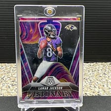 2025 Panini Mosaic Visionary Lamar Jackson #2 card
