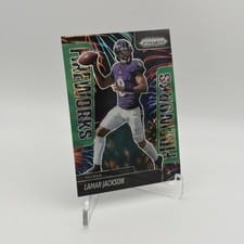 2025 Panini Prizm Fireworks Lamar Jackson #22 card