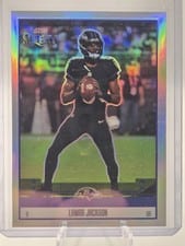 2025 Panini Select Score Select Throwback Lamar Jackson #18 card