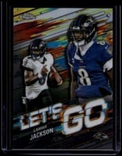 2025 Topps Chrome Let's Go Lamar Jackson #LG-2 card