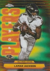 2025 Topps Chrome Power Players Lamar Jackson #PP-1 card
