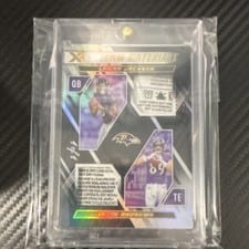 2022 Panini XR Team Materials Lamar Jackson / Mark Andrews #TM-9 card