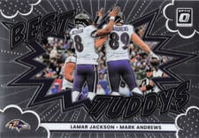 2025 Donruss Optic Best Tuddys Lamar Jackson/Mark Andrews #15 card