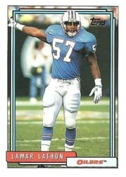 1992 Topps Base Set Lamar Lathon #23 card