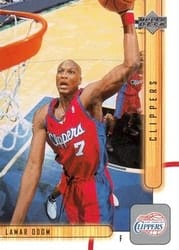 2001-02 Upper Deck Base Set Lamar Odom #69 card