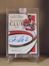 2020-21 Panini Immaculate Collection Scorers Club Signatures LaMarcus Aldridge #SCS-LMR card