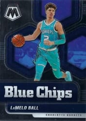 2020-21 Panini Mosaic Blue Chips LaMelo Ball #9 card