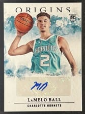 2020-21 Panini Origins Rookie Autographs LaMelo Ball #RA-BAL card