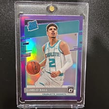 2020 Panini Donruss Optic LaMelo Ball Purple #153 card