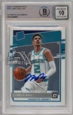 2020 Panini Donruss Optic LaMelo Ball Autograph #153 card
