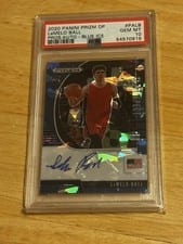 2020 Panini Prizm Draft Picks Autographs LaMelo Ball Blue Ice #PA-LB card