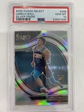 2020 Panini Select LaMelo Ball Silver Prizm #298 card