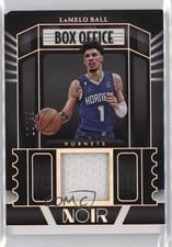 2022-23 Panini Noir Box Office Memorabilia LaMelo Ball #BOM-LMB card
