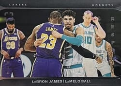 2021-22 Panini Photogenic Respect LaMelo Ball / LeBron James #2 card