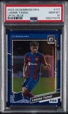 2023 Panini Donruss Lamine Yamal Blue Optic #177 card