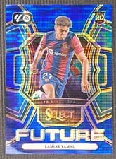 2023 Panini Select La Liga Future Lamine Yamal Blue Pulsar #15 card