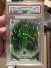2023 Topps Chrome UEFA Club Lamine Yamal Night Vision Refractor #64 card