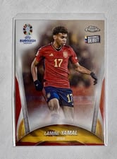 2024 Topps Chrome UEFA Euro Lamine Yamal #17 card