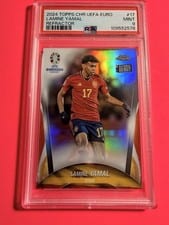 2024 Topps Chrome UEFA Euro Lamine Yamal #17 card