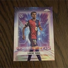 2024 Topps Chrome UEFA Wonderkids Lamine Yamal #WK-1 card