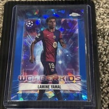 2024 Topps Chrome UEFA Wonderkids Lamine Yamal #WK-1 card