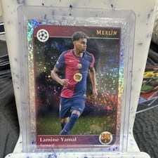 2024 Topps Merlin UEFA Lamine Yamal Refractor #19 card