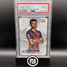 2025 Topps UEFA Ultimate Stage Chrome Lamine Yamal #US-20