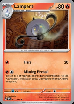 Obsidian Flames Lampent #37 card